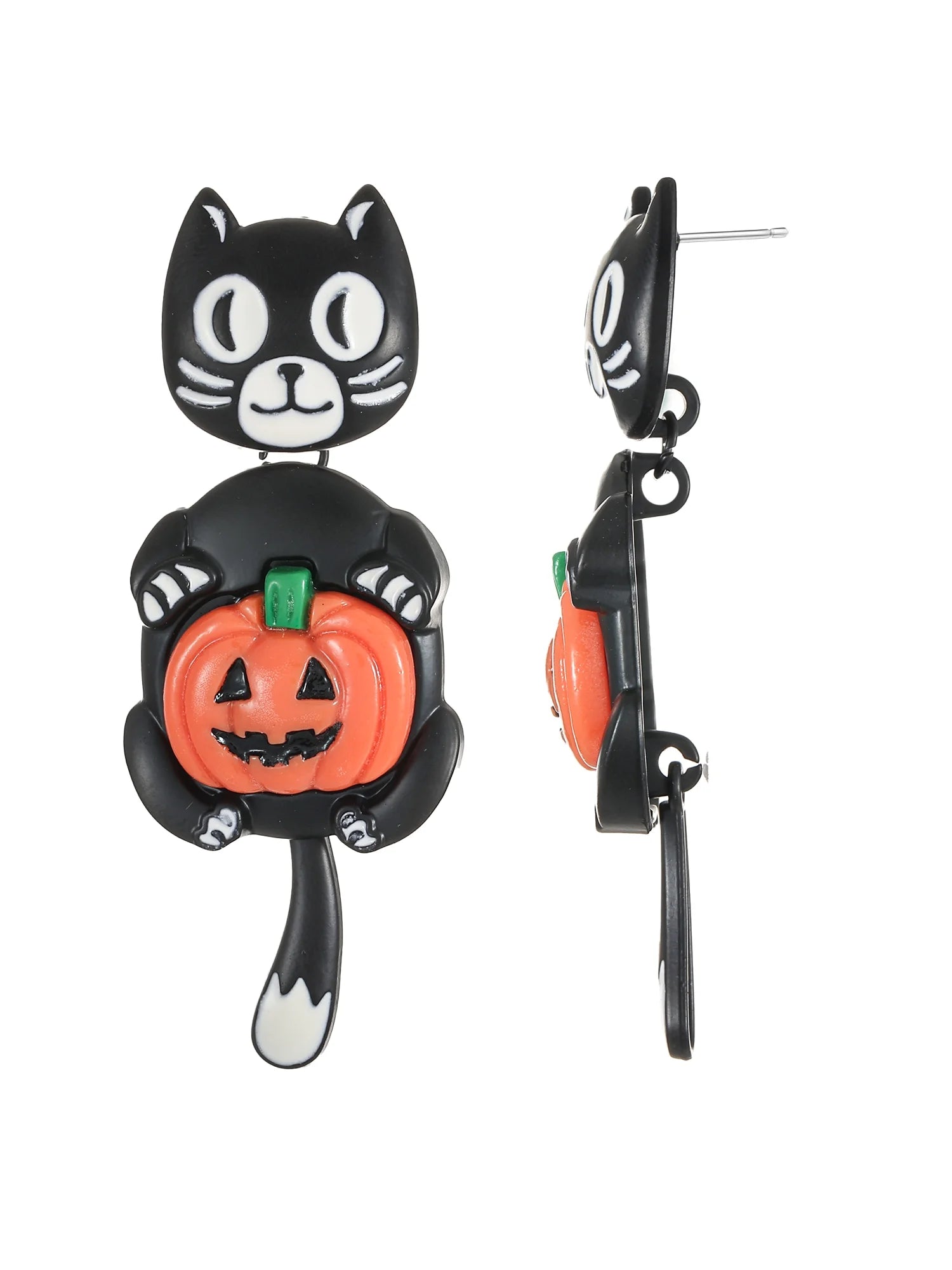 Halloween Black Cat Earrings, 1 Pair.....