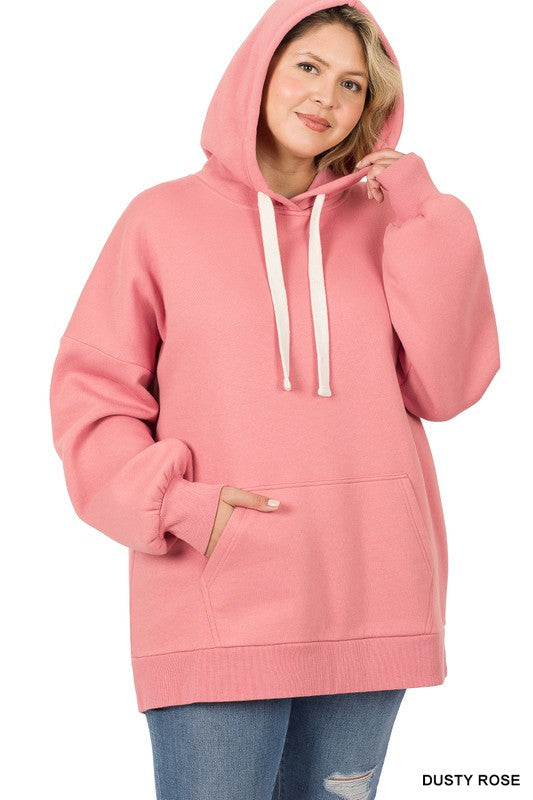 Women's Plus Oversized Hoodie, Offers A Relaxed & Laid-Back Vibe...OVERSIZED IS TRENDING - ONLY 26 MORE IN STOCK!