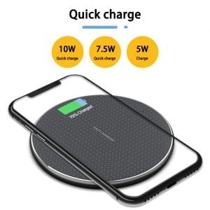 15W Fast Wireless Charger Pad, Compatible With Samsung Galaxy Series & Most iPhone Series