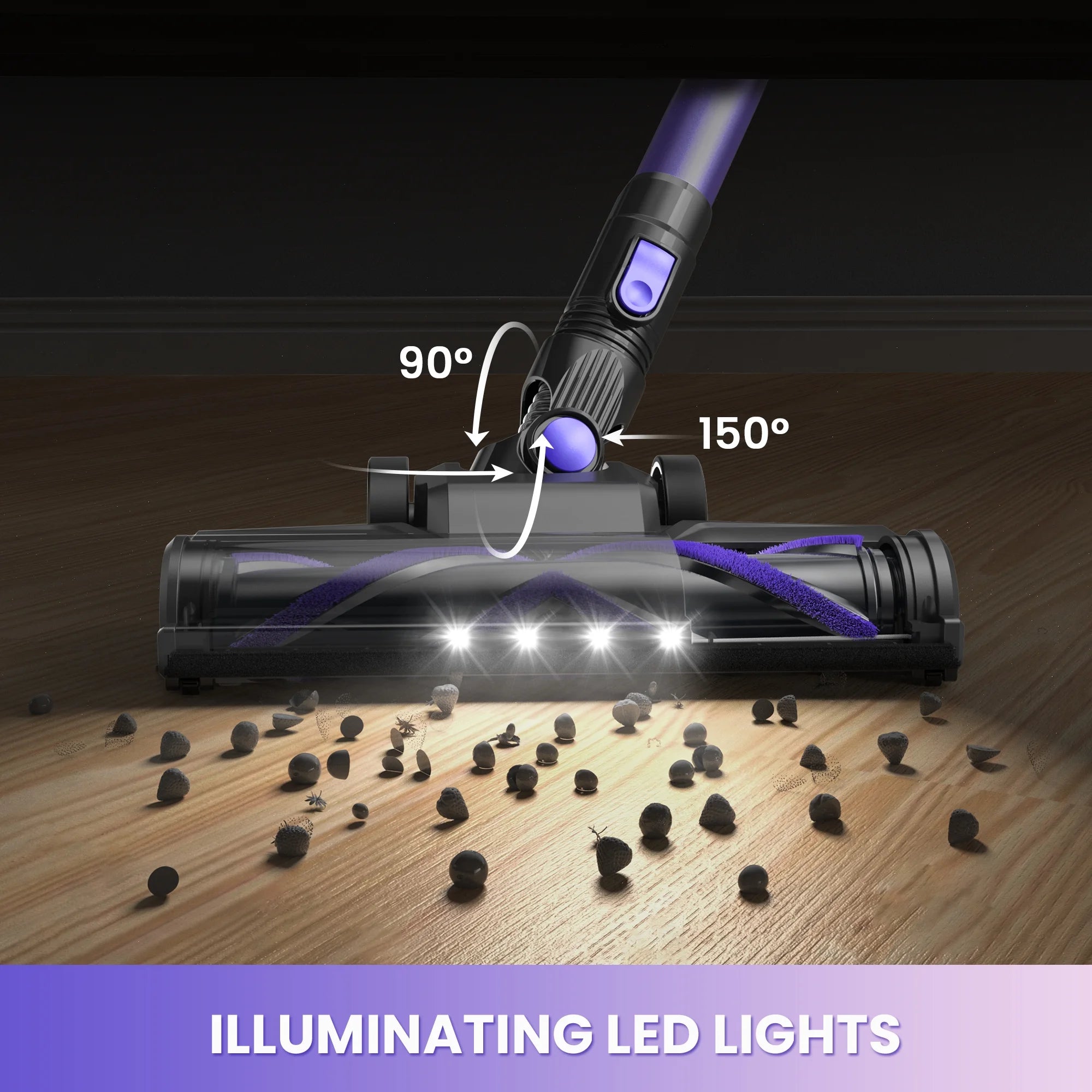 Cordless Vacuum Cleaner,  For Carpet-Hardwood Floor-Pet Hair, 5-Layer High-Efficiency Filtration System, Powerful Suction & Strong Motor.....154@ OFF! TRENDING NOW!