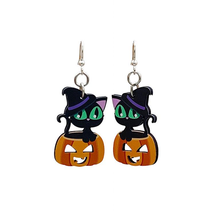 Halloween Pumpkin/Cat Earrings...20% OFF!