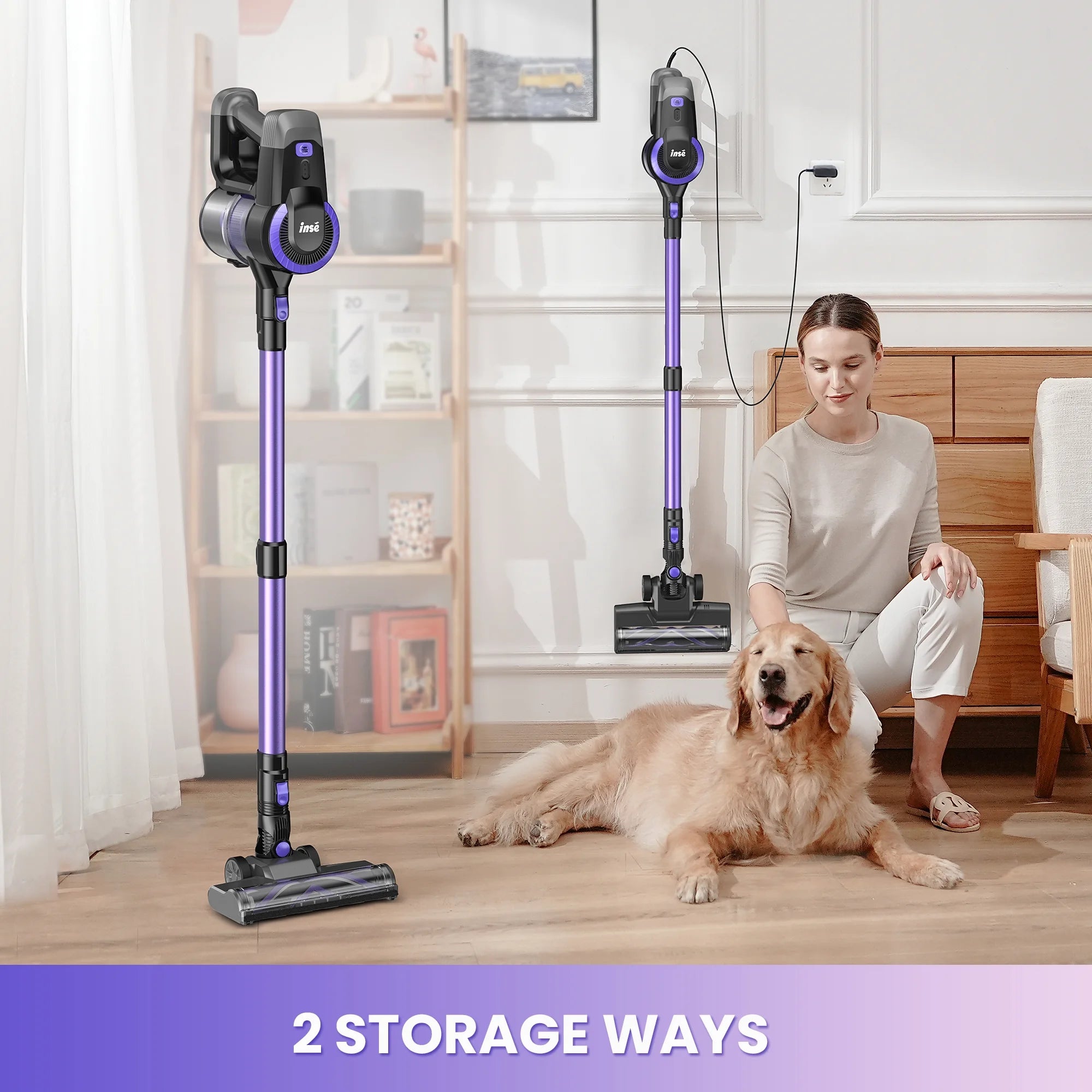 Cordless Vacuum Cleaner,  For Carpet-Hardwood Floor-Pet Hair, 5-Layer High-Efficiency Filtration System, Powerful Suction & Strong Motor.....154@ OFF! TRENDING NOW!