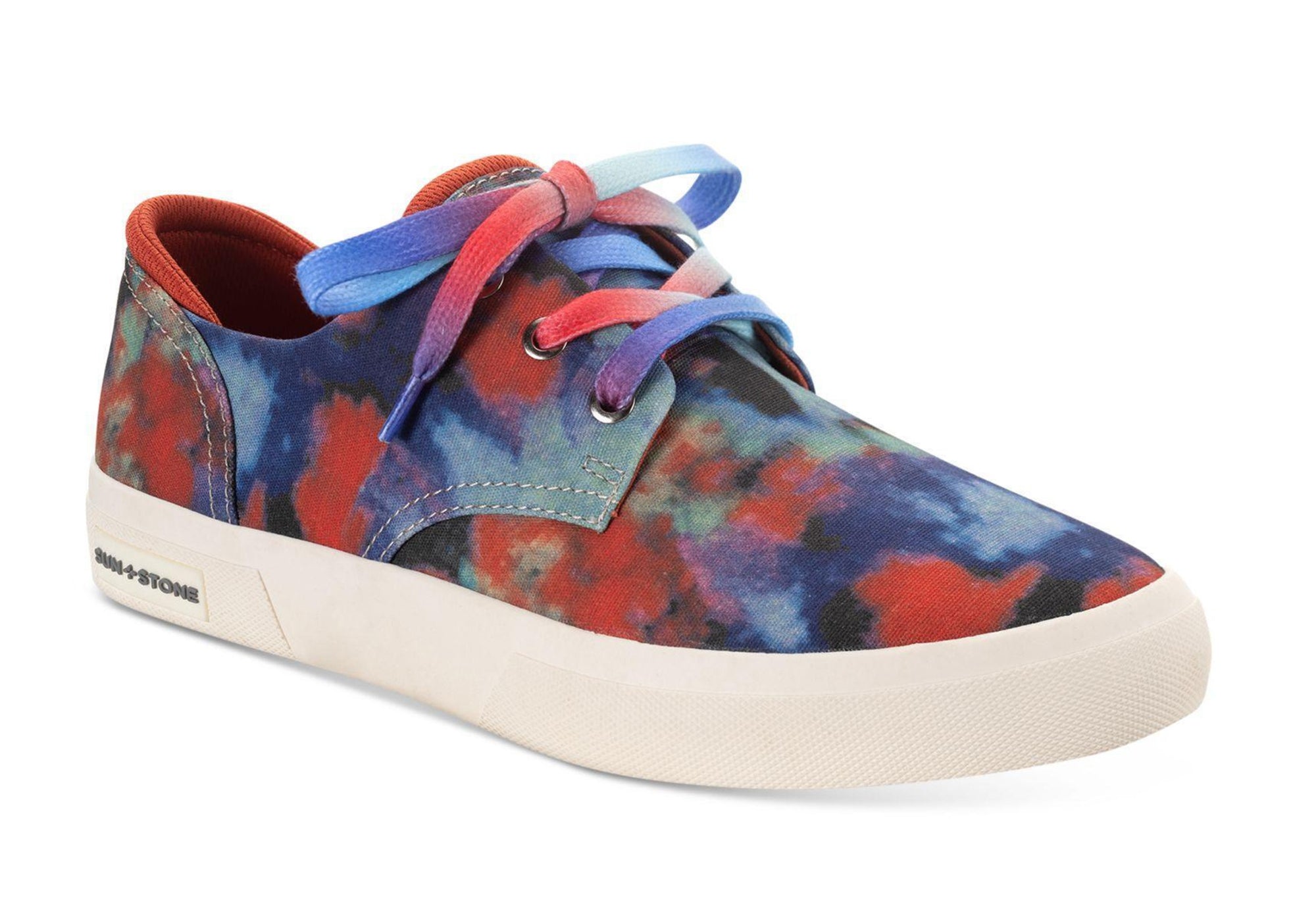 Men's Cushioned Tie-Dye Sneakers, Round Toe Platform, Lace-Up Shoes....20% OFF!-0
