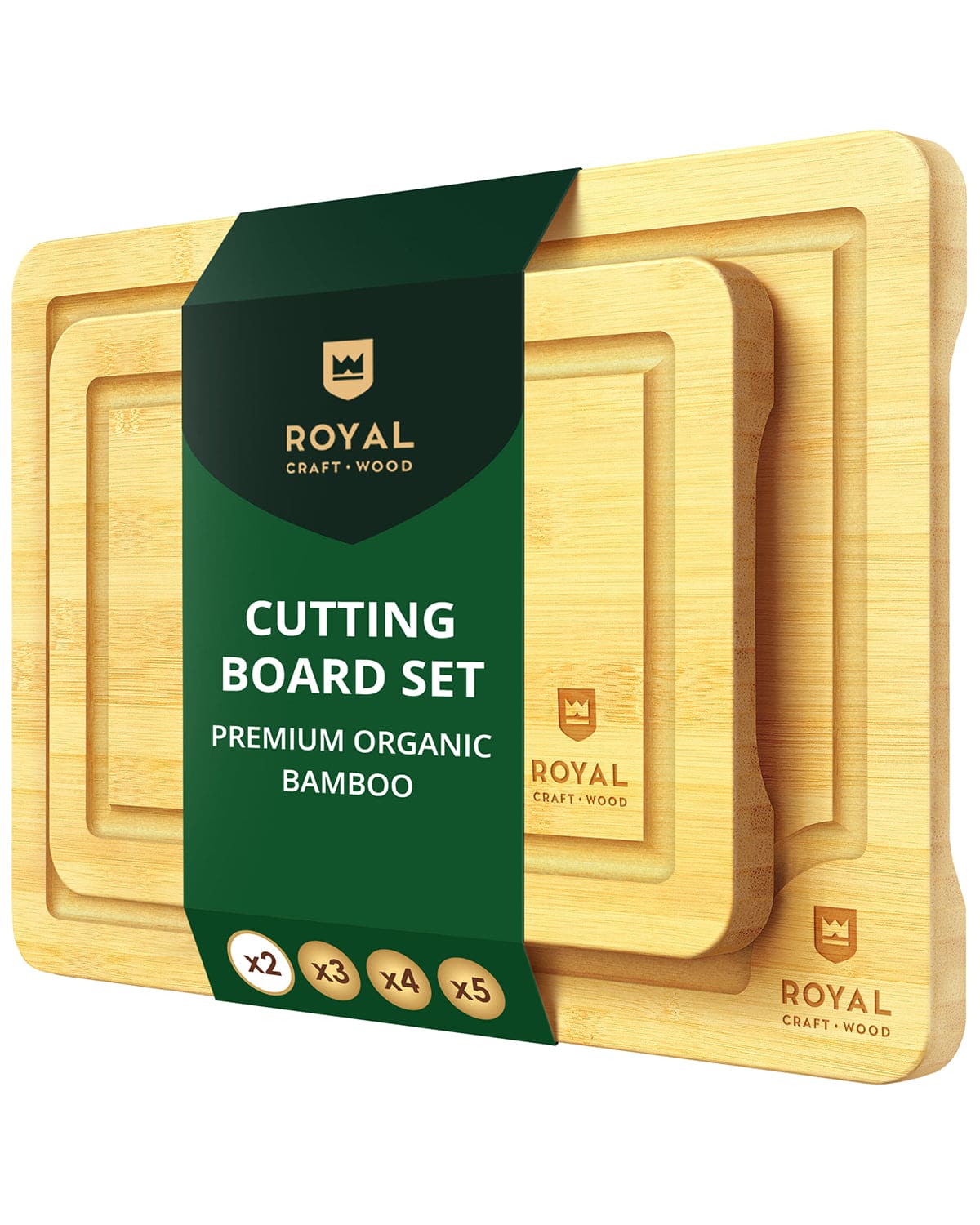 Bamboo Cutting Board- Set Of 2