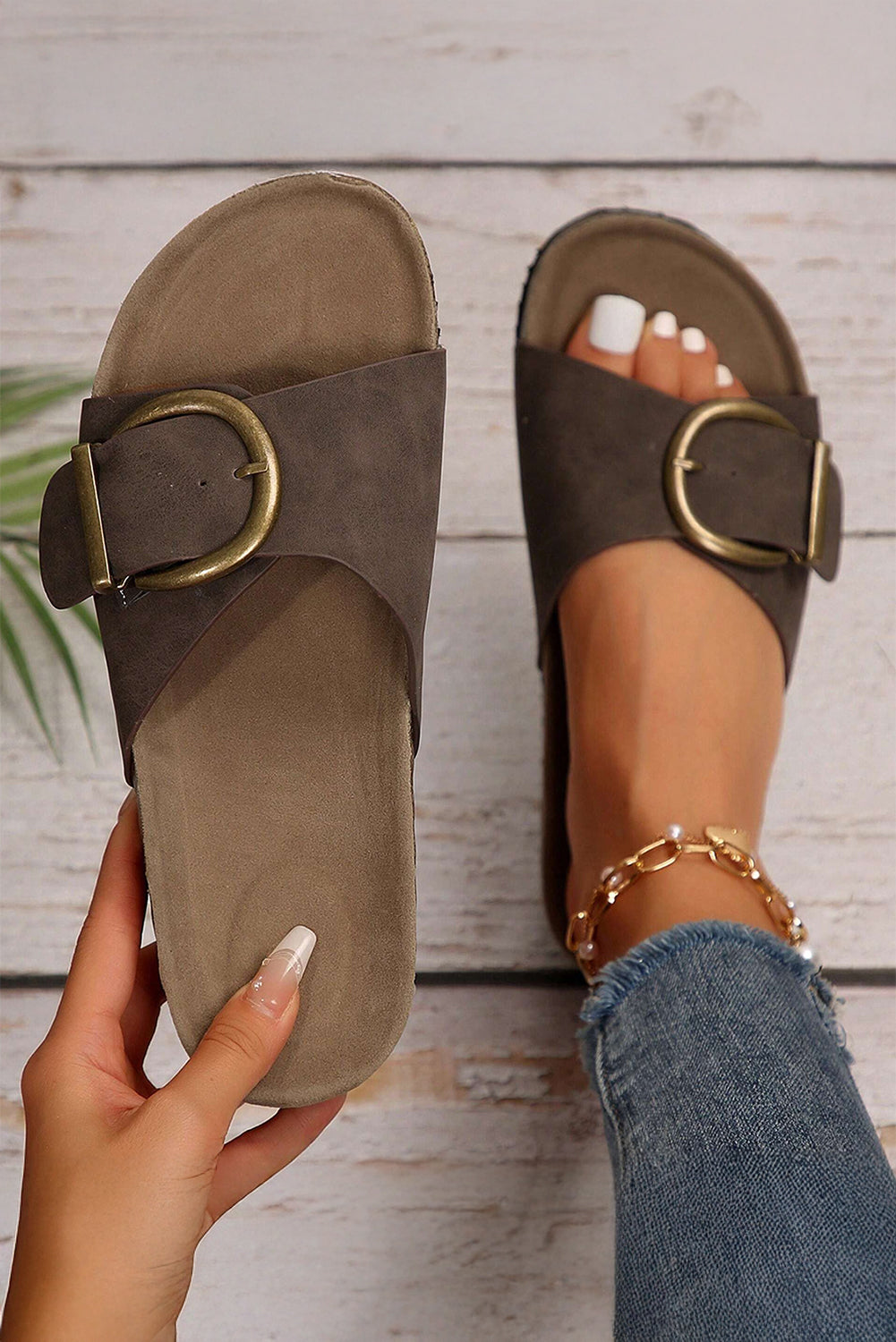 Women's, Tilly Buckle, Thick Sole Slippers
