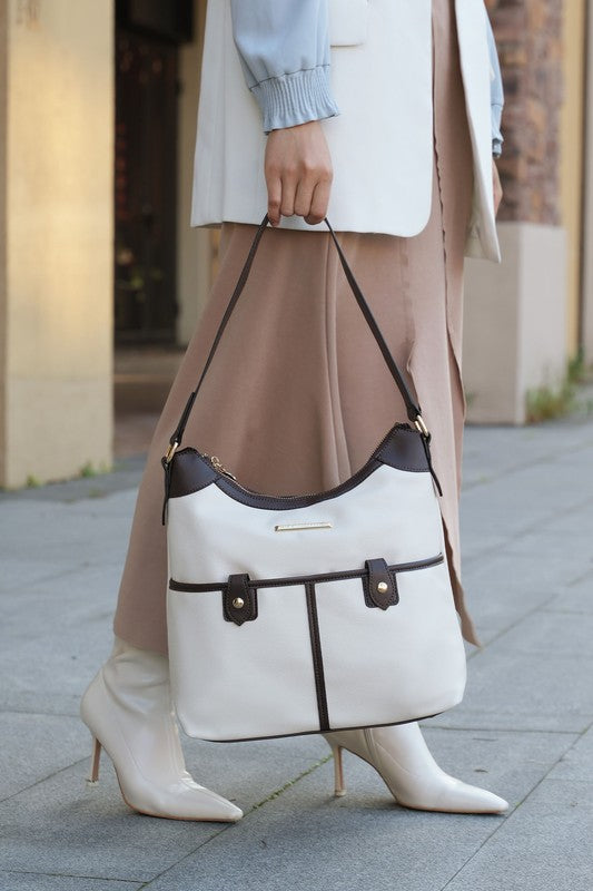 Women's, Mia K. Harper, Vegan Leather Shoulder Bag, Removable & Adjustable Crossbody Strap. ANYTHING VEGAN IS STILL TRENDING!