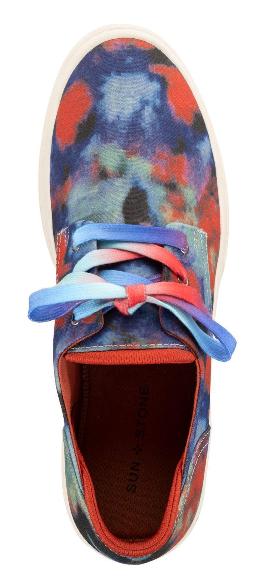 Men's Cushioned Tie-Dye Sneakers, Round Toe Platform, Lace-Up Shoes....20% OFF!-1