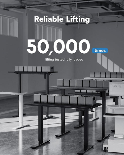 48" X 24" Electric Standing Desk With Adjustable Height, 4 Custom Height Settings. ONLY 8 MORE IN STOCK!