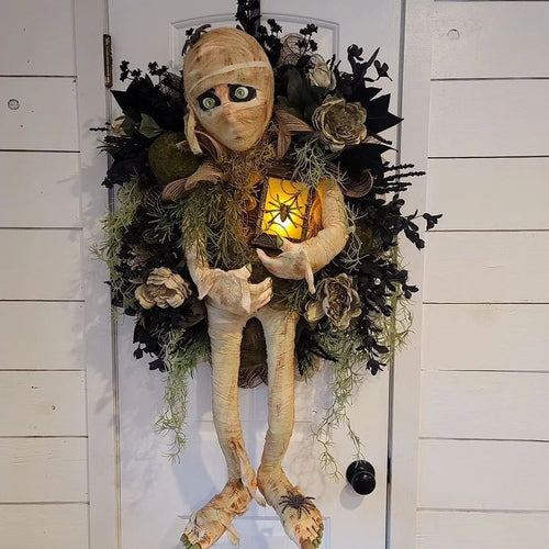 Halloween Realistic Mummy Wreath. 20% OFF!