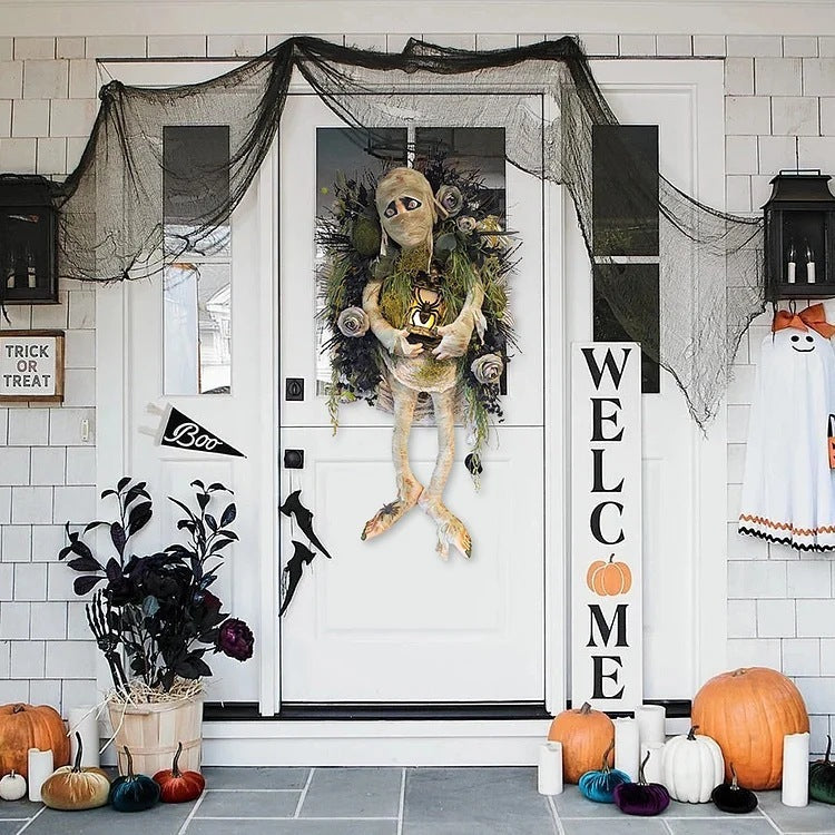 Halloween Realistic Mummy Wreath. 20% OFF!