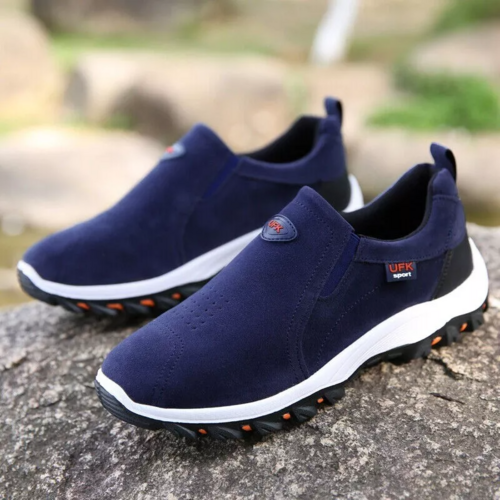 Men's Loafer Slip On Athletic Shoes, Great Arch Support, Breathable & Non-Slip.