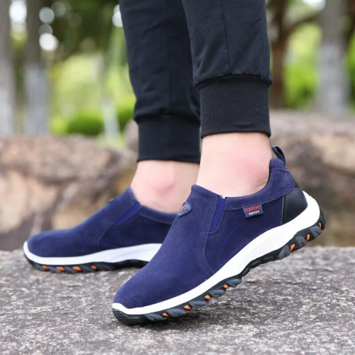 Men's Loafer Slip On Athletic Shoes, Great Arch Support, Breathable & Non-Slip.