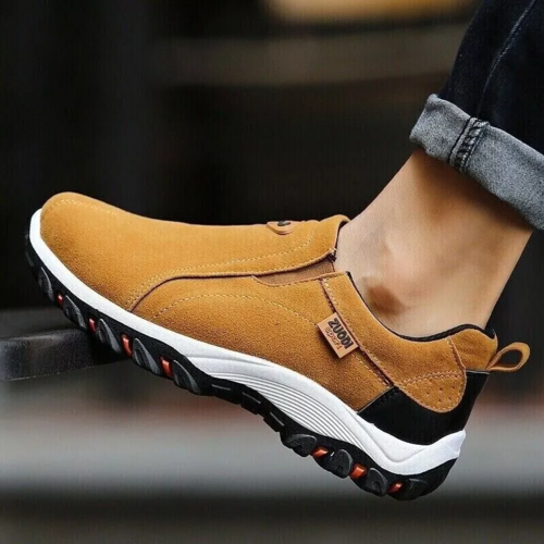 Men's Loafer Slip On Athletic Shoes, Great Arch Support, Breathable & Non-Slip.