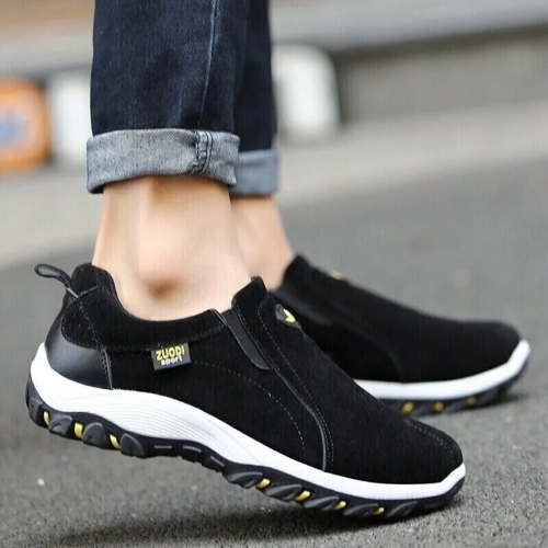 Men's Loafer Slip On Athletic Shoes, Great Arch Support, Breathable & Non-Slip.