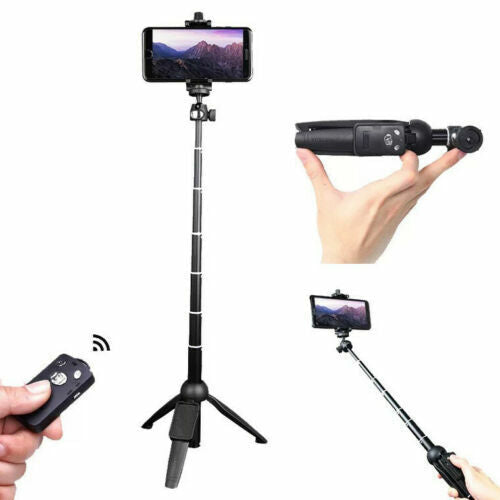 Selfie Stick & Tripod, Extend From 8" to 40", 360 Degree Design, Connect The Bluetooth Remote to Your Device, Portable &, Many Other Spec's.