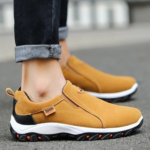 Men's Loafer Slip On Athletic Shoes, Great Arch Support, Breathable & Non-Slip.