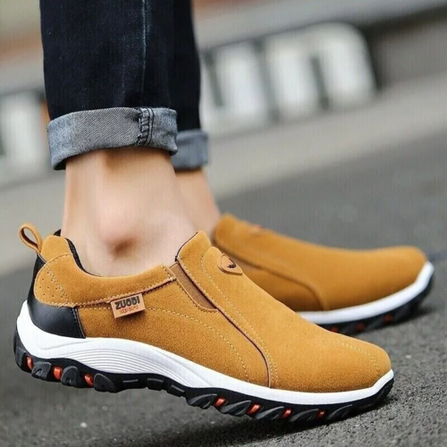 Men's Loafer Slip On Athletic Shoes, Great Arch Support, Breathable & Non-Slip.