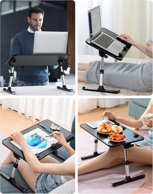 Adjustable Laptop Desk For Bed & Couch Use, Adjustable Heights & Angles, Portable & Folding...STILL TRENDING ON GOOGLE, ONLY 6 MORE IN STOCK!