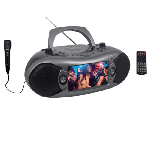Naxa 7” Bluetooth TV, DVD, Boombox With Mic, Enjoy TV & All Of Your DVD Movies, Anywhere, Play CDs, MP3s, Play Digital Media.