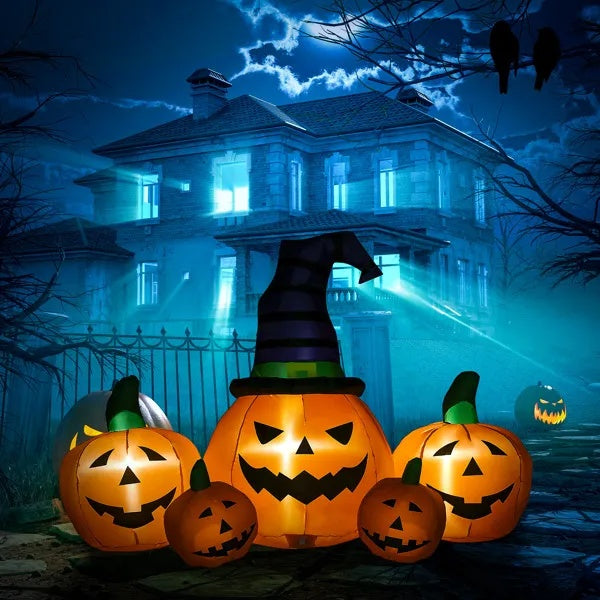 Halloween Pumpkin Inflatable With LED Lights. 20% OFF!