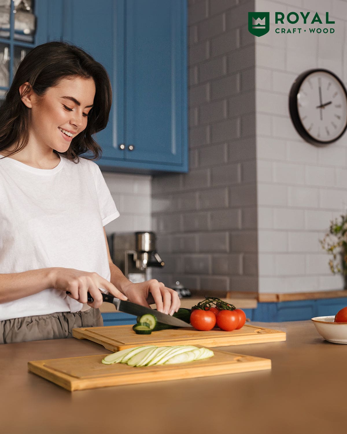 Bamboo Cutting Board- Set Of 2