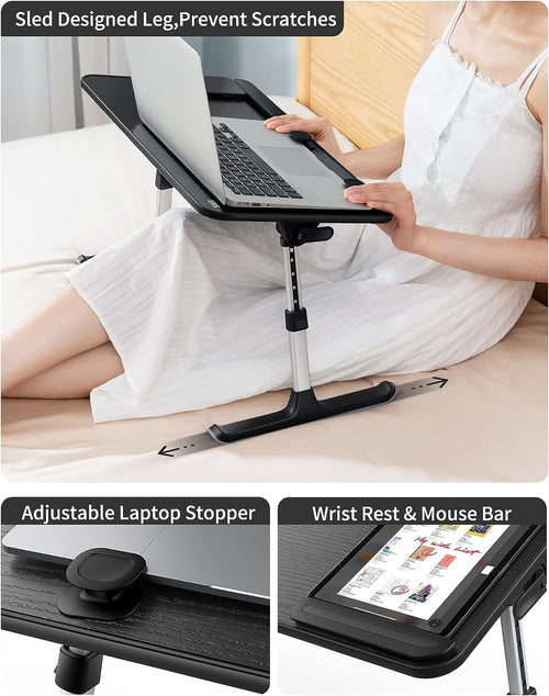 Adjustable Laptop Desk For Bed & Couch Use, Adjustable Heights & Angles, Portable & Folding...STILL TRENDING ON GOOGLE, ONLY 6 MORE IN STOCK!