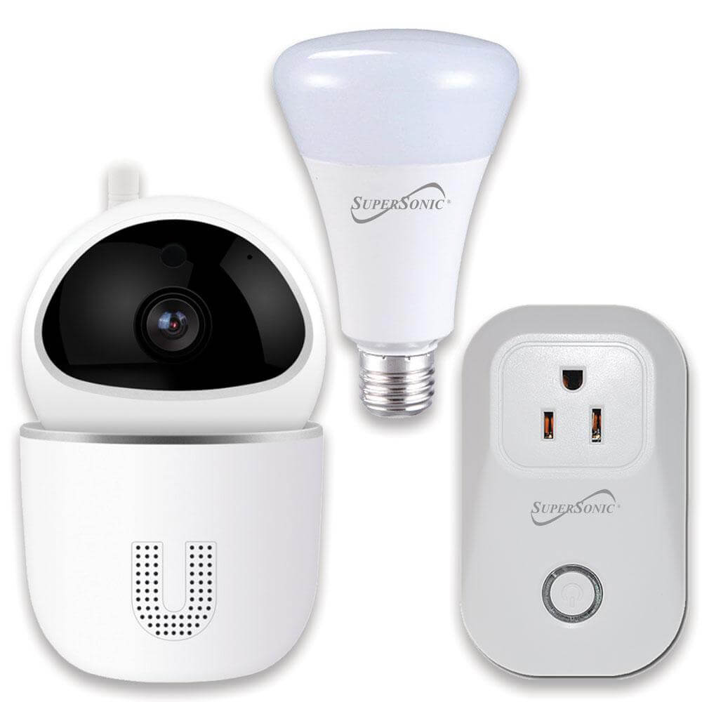 Supersonic 3-Piece, Smart Home Starter Kit, WiFi Enabled, HD Camera, Plug, & Bulb...STILL TRENDING THIS WEEK, ONLY 8 REMAINING!