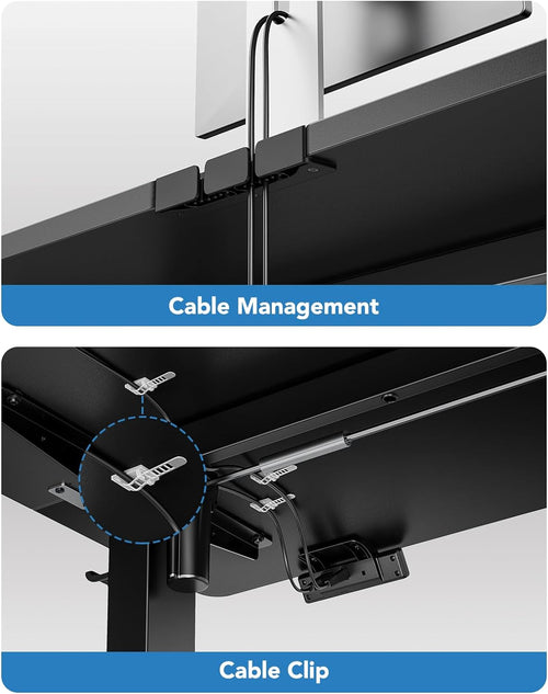 48" X 24" Electric Standing Desk With Adjustable Height, 4 Custom Height Settings. ONLY 8 MORE IN STOCK!