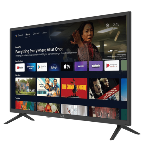 Smart 32-Inch TV With Google Assistant & Google HDTV, Comes With A Built-In USB Port That Lets You Play Media Files Directly From Your USB Drive, HDMI Inputs Allowing You To Connect Your Gamming Council.