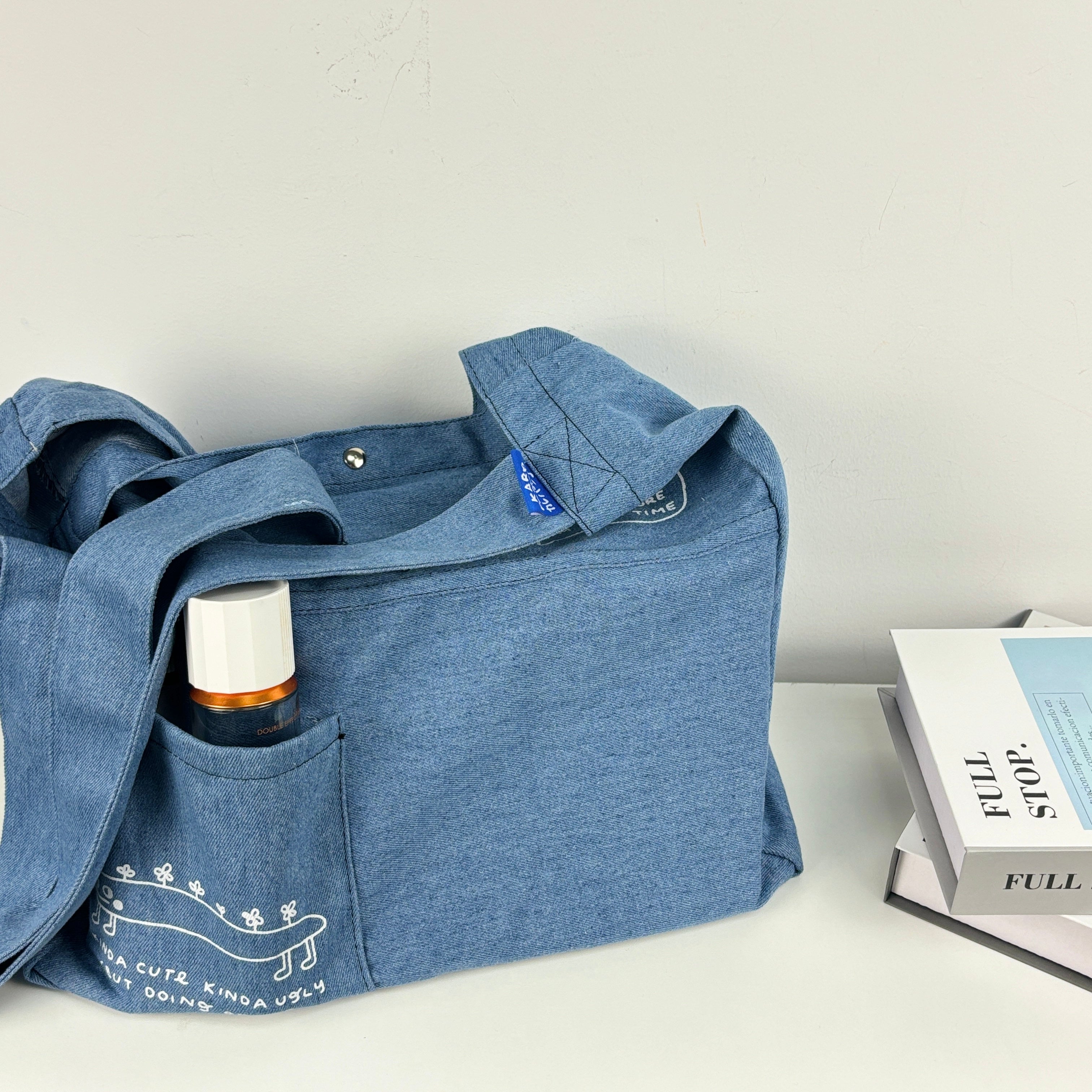 Women's Large Denim Tote Bag