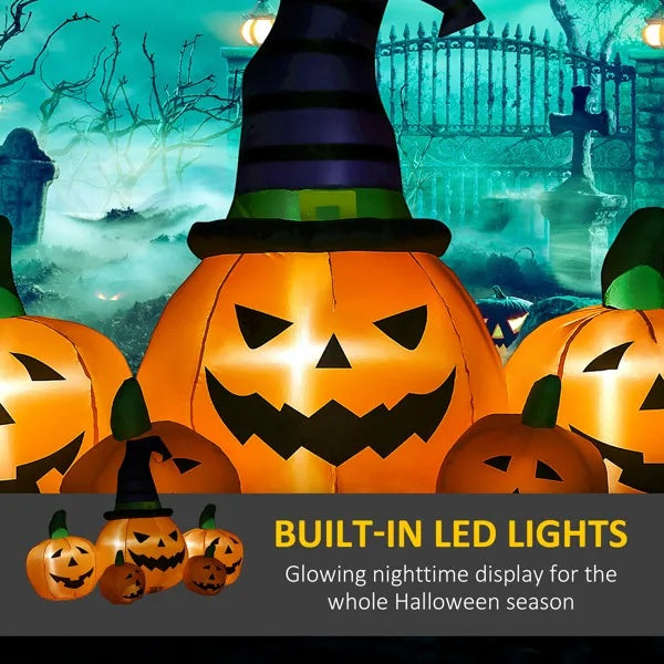 Halloween Pumpkin Inflatable With LED Lights. 20% OFF!