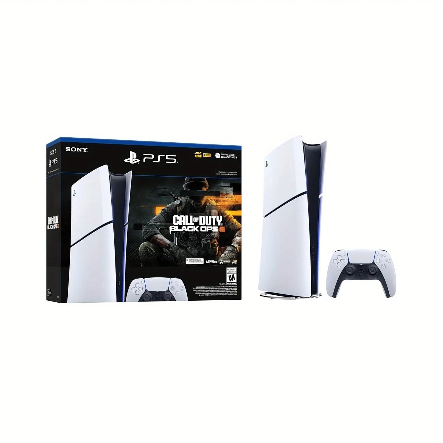 PS5, Slim Model, Call of Duty- Black Ops, 6 Full Game Digital Voucher With Ray Tracing Support, Feel Every Impact & Recoil With Haptic Feedback & Adaptive Triggers....64.81% OFF!