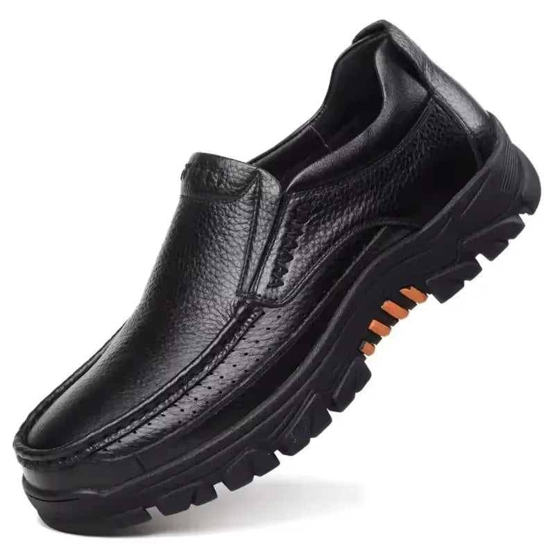 Men's Handmade, Genuine Soft Cow Leather Shoes, Thick Sole, Casual Slip On Shoes.....20% OFF! THESE SHOES ARE SELLING FAST!