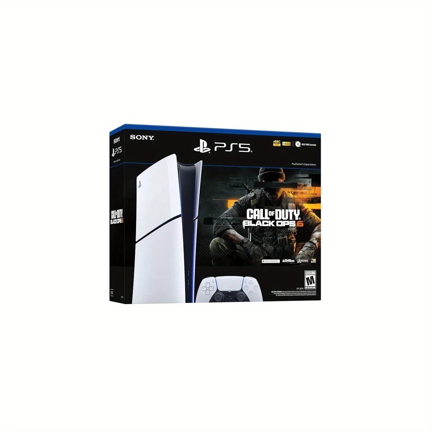 PS5, Slim Model, Call of Duty- Black Ops, 6 Full Game Digital Voucher With Ray Tracing Support, Feel Every Impact & Recoil With Haptic Feedback & Adaptive Triggers....64.81% OFF!