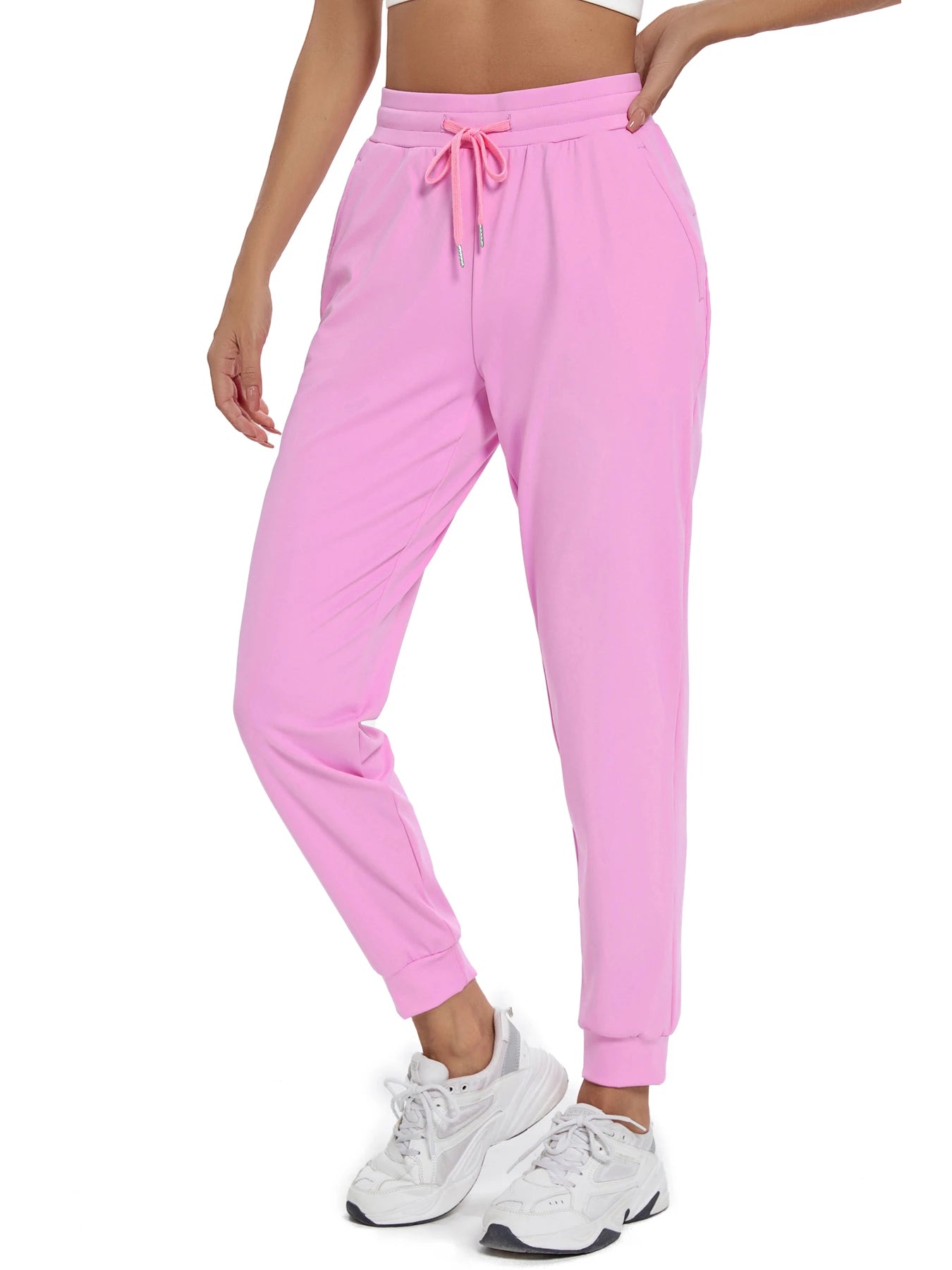 Women's Joggers, With Pockets, High Waisted- Athletic Workout Yoga Jogger Pants.