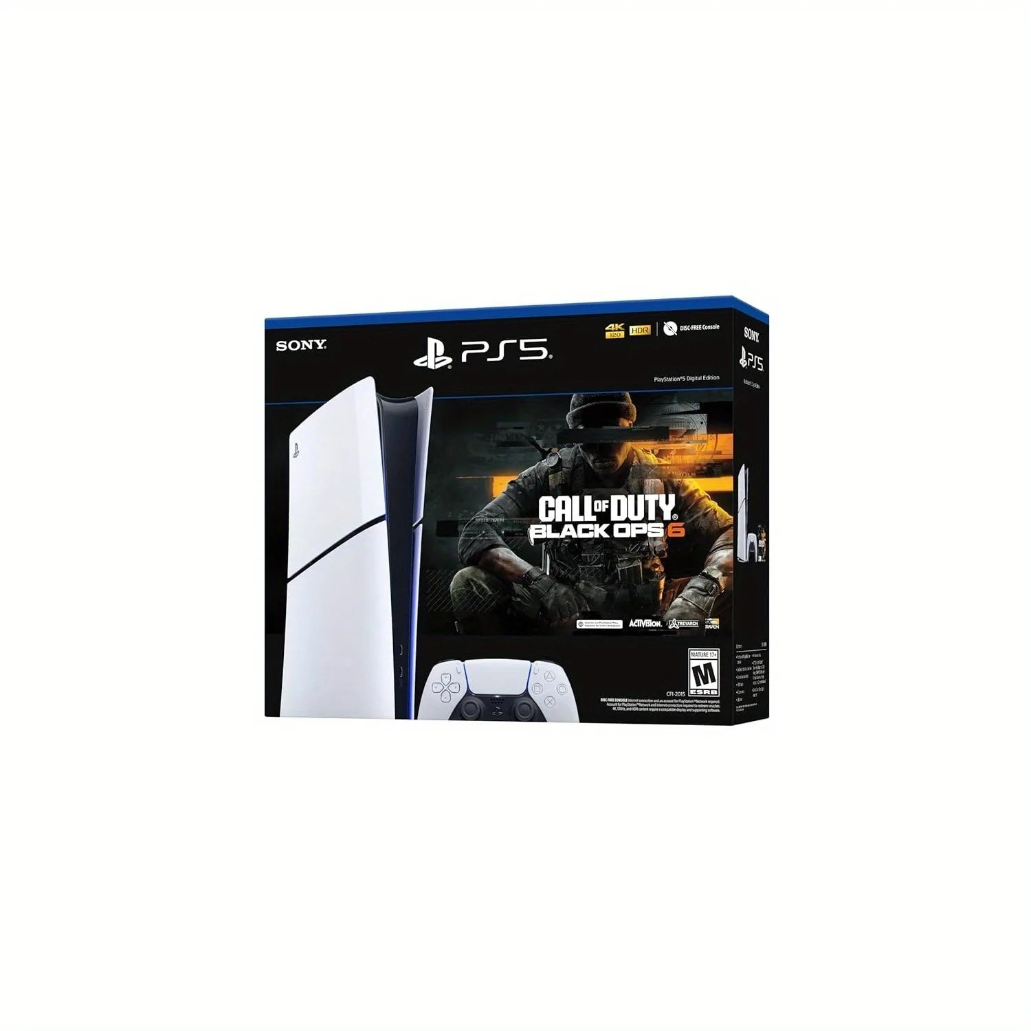 PS5, Slim Model, Call of Duty- Black Ops, 6 Full Game Digital Voucher With Ray Tracing Support, Feel Every Impact & Recoil With Haptic Feedback & Adaptive Triggers....64.81% OFF!