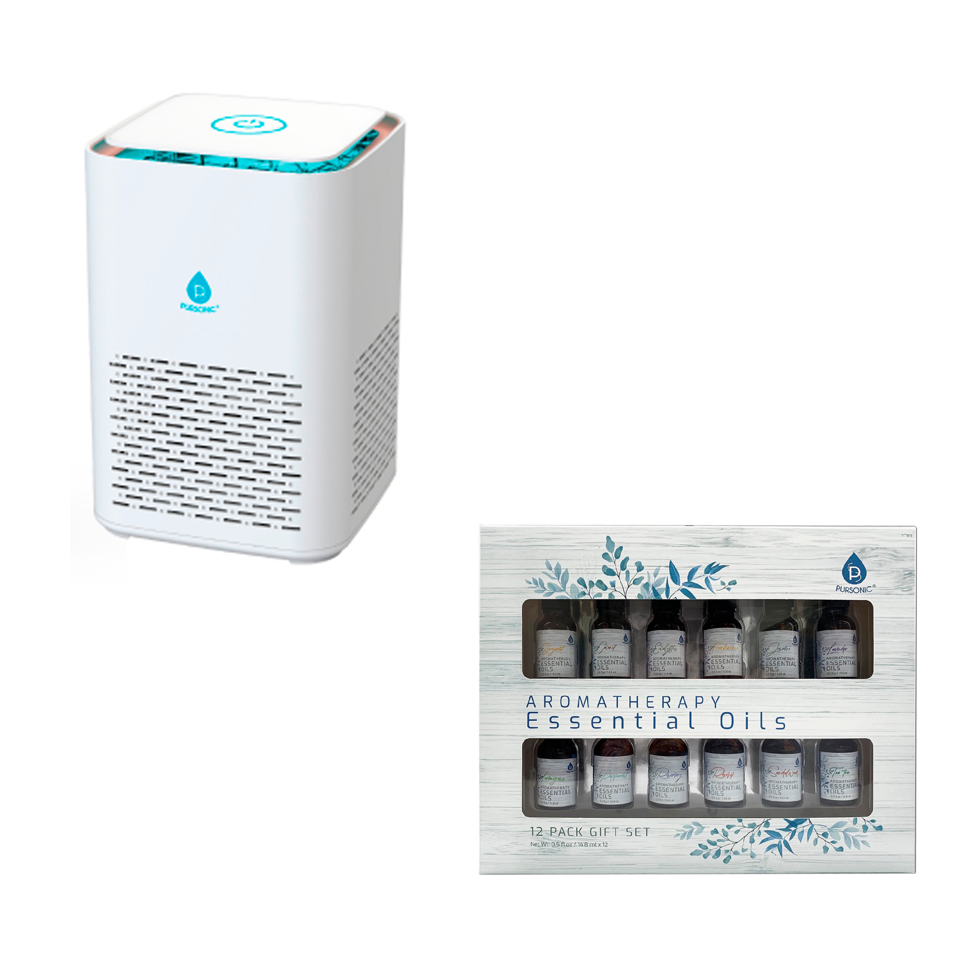 Pursonic Clean Air & Aromatherapy Bundle – True HEPA Air Purifier With 12 Essential Oils...STILL TRENDING & VERY POPULAR!