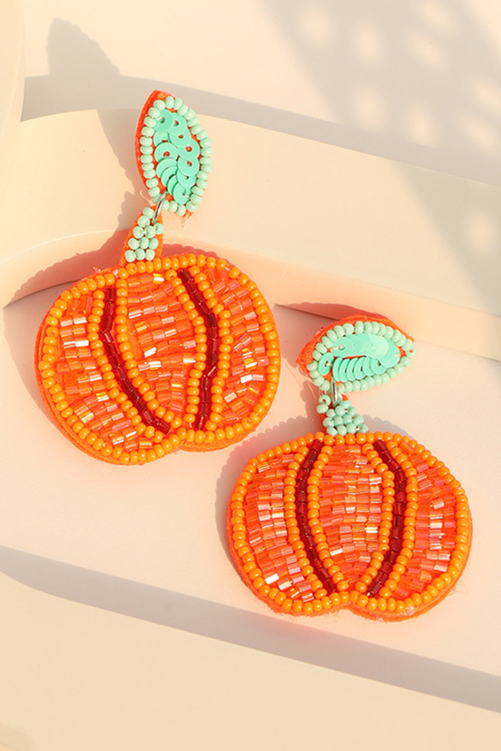 Halloween Pumpkin Dangling Earrings-2