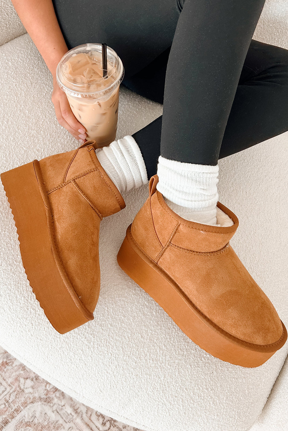 Women's Fur Lined, Suede Ankle Snow Boots....TRENDING RIGHT NOW!