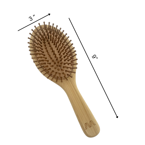 Bamboo Brush, With Rounded Bamboo Bristles, Will Detangle Hair & Massage Scalp, Eco-Friendly...ANYTHING BAMBOO IS STILL TRENDING!
