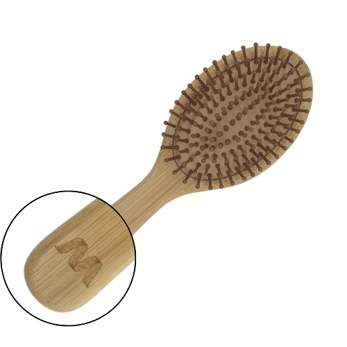 Bamboo Brush, With Rounded Bamboo Bristles, Will Detangle Hair & Massage Scalp, Eco-Friendly...ANYTHING BAMBOO IS STILL TRENDING!