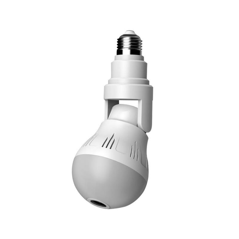 Home Security: 360° Panoramic Hidden Light Bulb Wi-Fi Camera, Outstanding Night Vision, 24 Hour Monitoring, Microphone & Speaker, remote Control From Your Phone