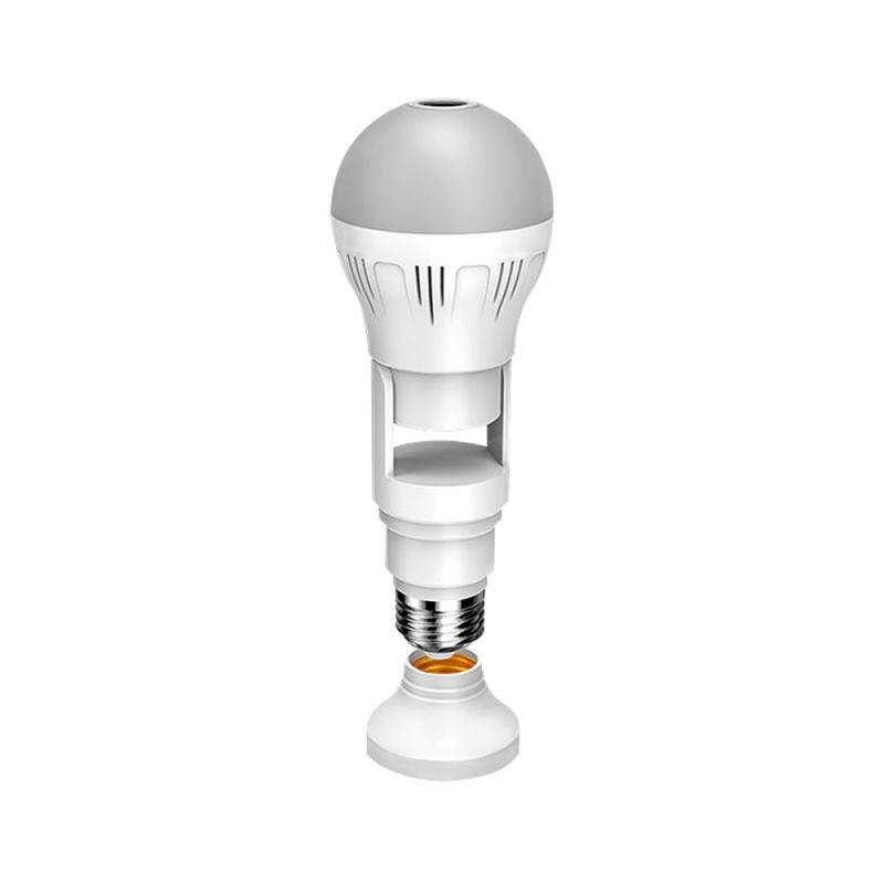 Home Security: 360° Panoramic Hidden Light Bulb Wi-Fi Camera, Outstanding Night Vision, 24 Hour Monitoring, Microphone & Speaker, remote Control From Your Phone