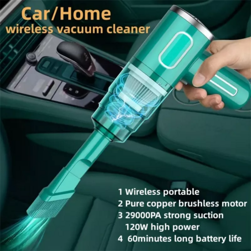 Portable, Cordless, Hand Held, Vacuum Cleaner For Use In Car, Auto, Home.
