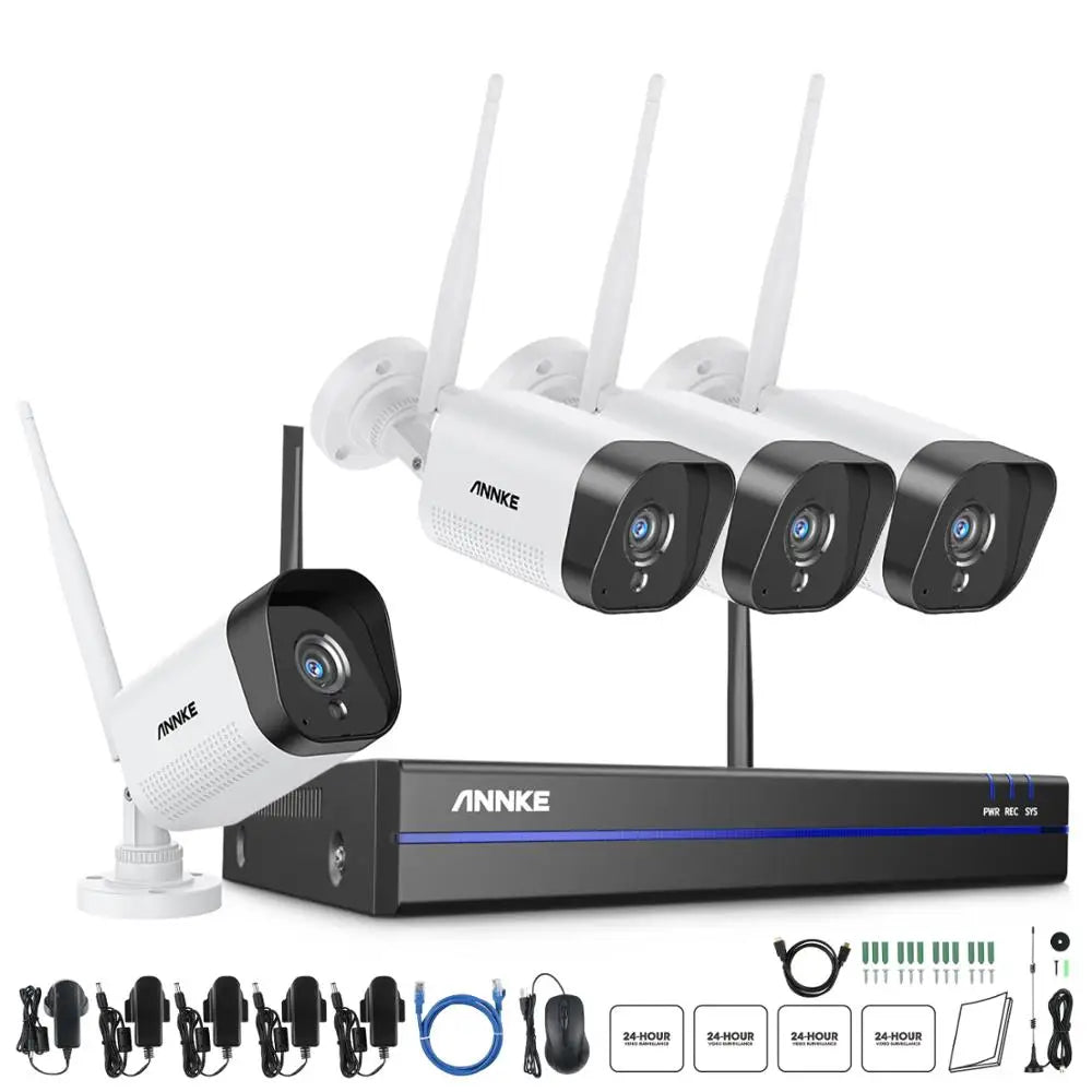 Outdoor Wireless, Video Surveillance System, Video Recording & Playback, Wi-Fi Access, Instant Motion Detection, AI Detection, Outputs For TV, Monitor & Computer, Mobile Monitoring, Weatherproof Outdoor....11.92% OFF!