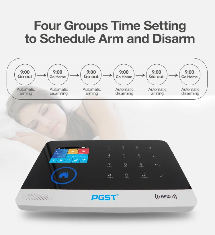 Home Security System, Indoor, Arm Via App, Wireless, Indoor Display Keyboard, Device Sharing....56.654% OFF!