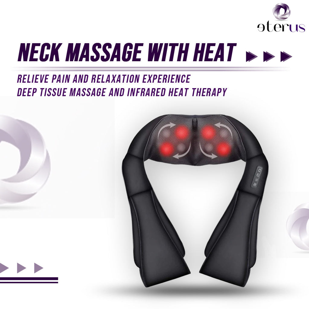 Shiatsu Neck and Shoulder Massager W/Heat, Delivering Deep Tissue Massage That Promotes Relaxation & Reduces Tightness. STILL VERY POPULAR & STILL TRENDING!