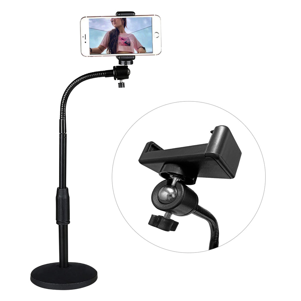 5Core Adjustable Desk Cell Phone Stand, Flexible Gooseneck For Effortless Positioning, Viewing Angle to 360 Degrees