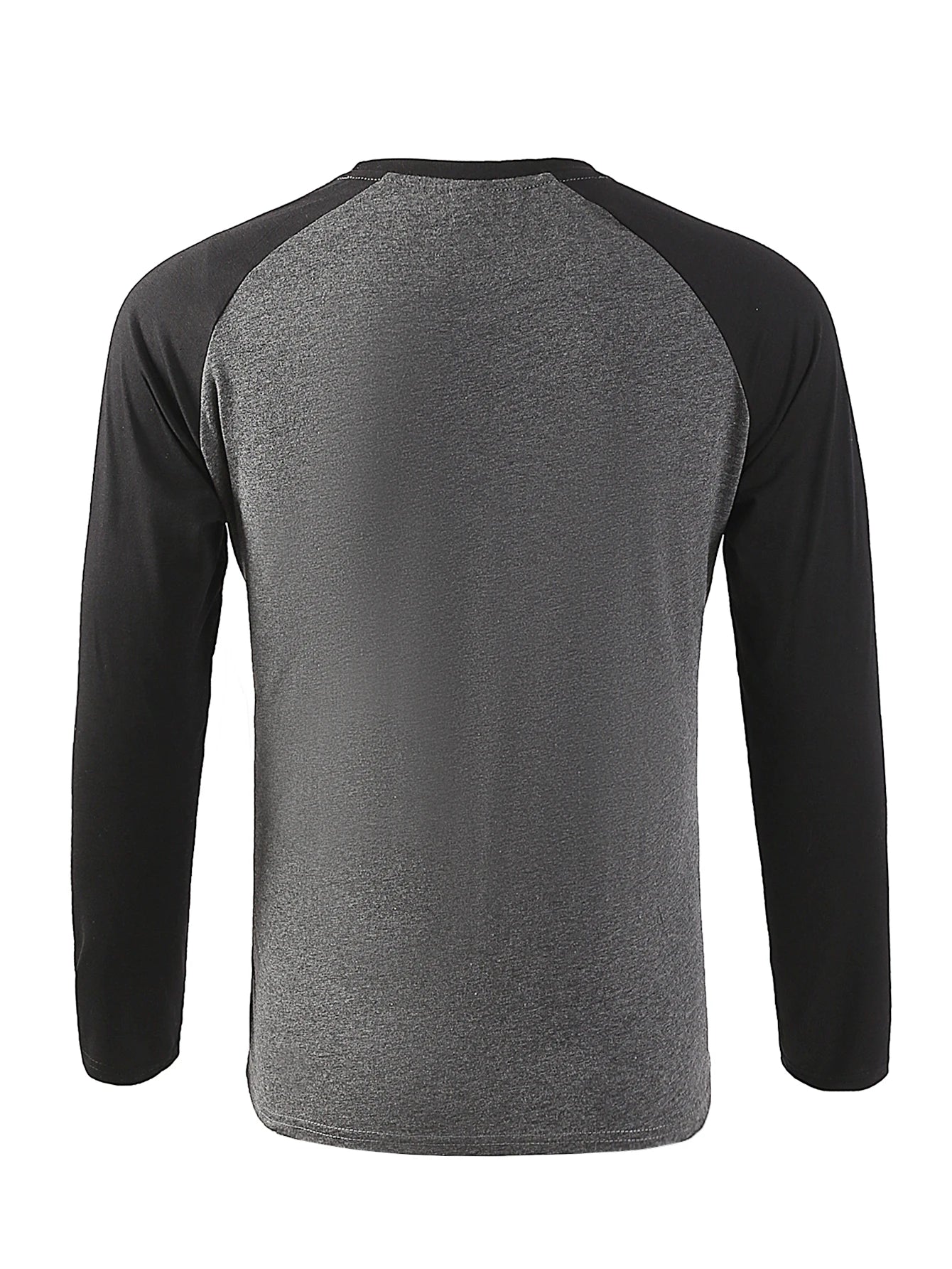 Men's Long Sleeve O-Neck Long Sleeve Casual Shirt.