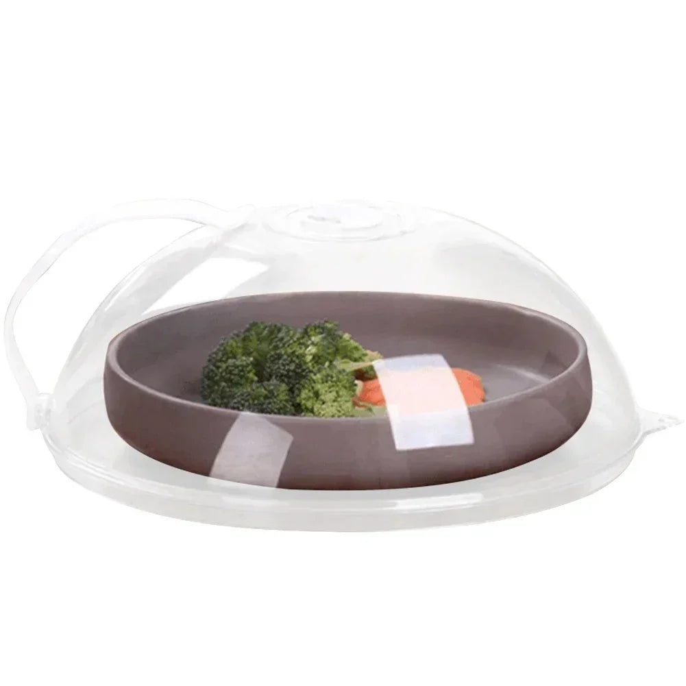 Microwave Food Splash Guard, High Temperature Resistant, Food Heating Cover With Steam Vent & Handle Transparent Plate Cover. EXTREMELY POPULAR THIS WEEK!